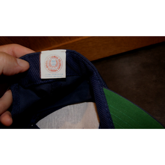 Vintage 80s ILLINOIS FIGHTING ILLINI Script Hat Cap Snapback Chief Illiniwek - Picture 8 of 9